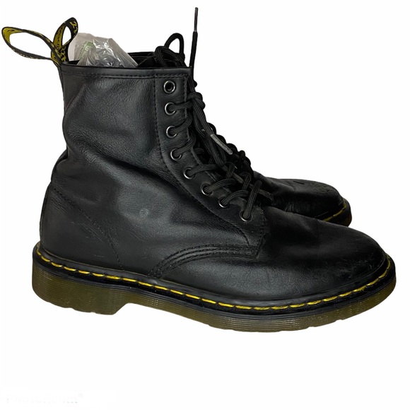 Dr. Martens Other - Dr Marten Black Leather Hi Eight Eye Boots Sz 9M